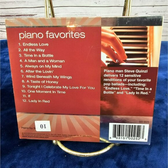 STEVE QUINZI  PIANO FAVORITES Solo Piano of Music from Various Artists - Picture 3 of 4